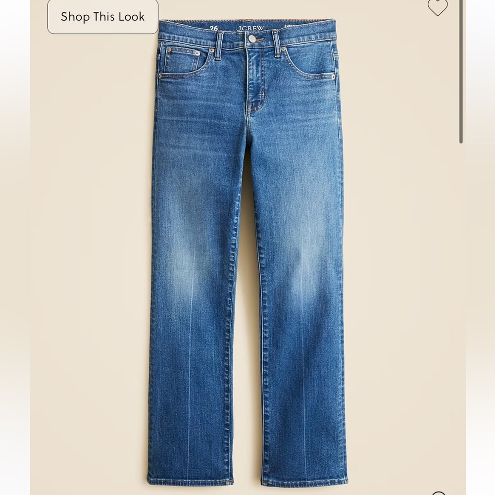 Nwot J Crew Mid-Rise Cropped Kickout Jean